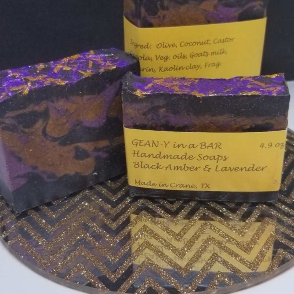Black Amber & Lavender - Handmade Soap - Homemade